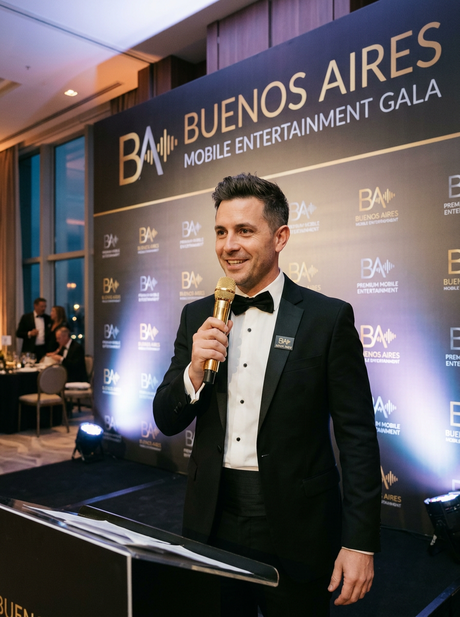 Animador profesional en evento de lujo