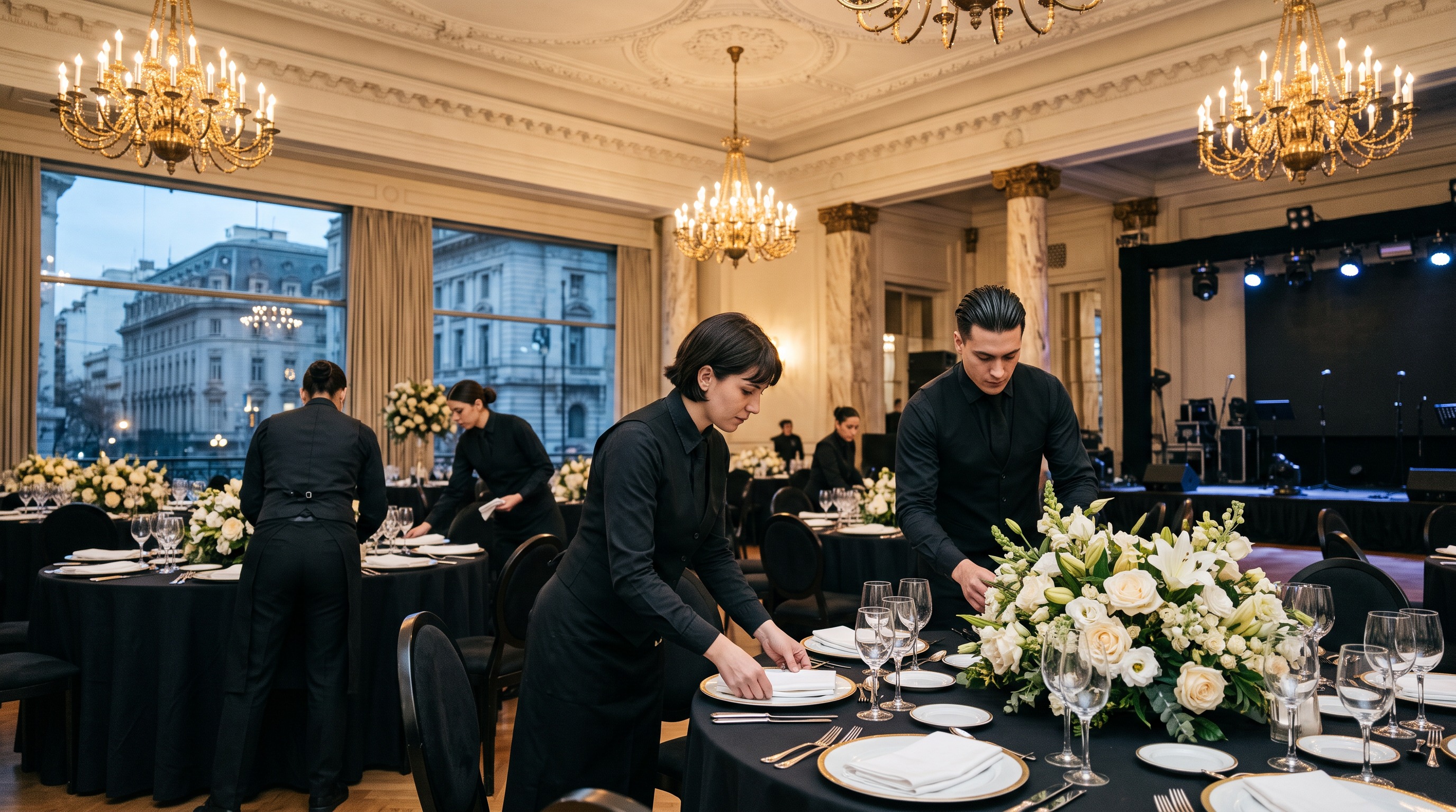Montaje de entretenimiento premium para eventos en Argentina